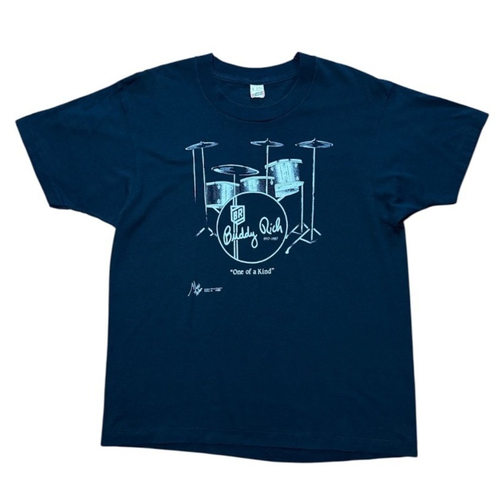 Vintage 1991 Buddy Rich Jazz Drummer Musician Zildjian Memorial Concert T-shirt